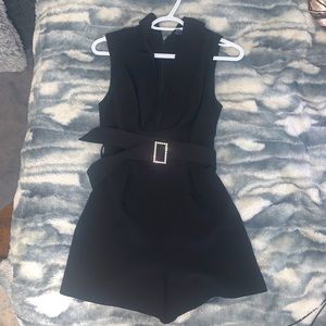 Black Blazer Romper